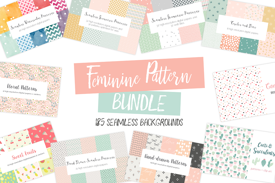 Feminine Pattern Bundle in Patterns - product preview 8
