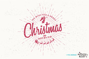 Merry Christmas Typography.