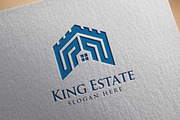 Real Estate Logo, King Estate Logo