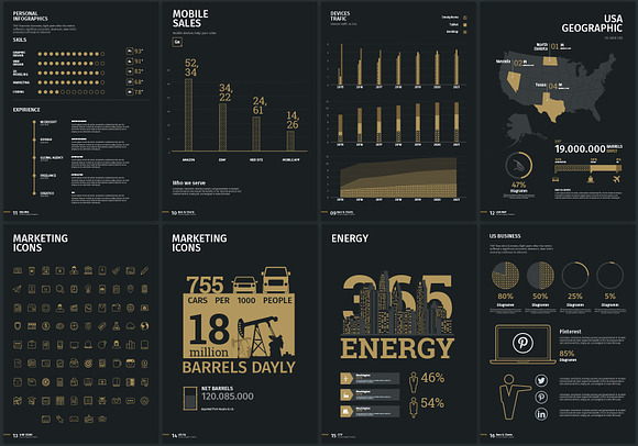 Business infographic kit in Illustrations - product preview 2