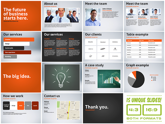 Universal Pitch Deck Six PowerPoint in PowerPoint Templates - product preview 4