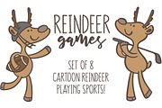 Reindeer Games: 8 cartoon set