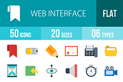 50 Web Interface Flat Icons