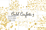 gold confetti digital paper