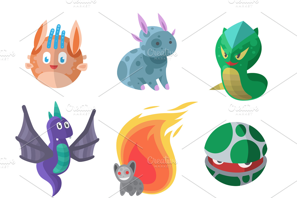 Alien sticker vector monster in Illustrations - product preview 8