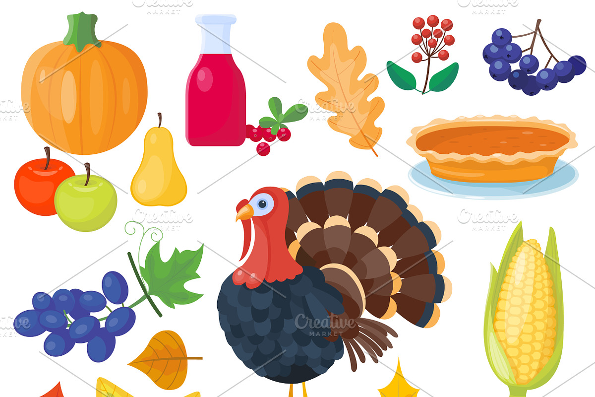 Vector icons for thanksgiving day in Illustrations - product preview 8
