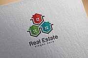 Real Estate logo, Abstract home logo