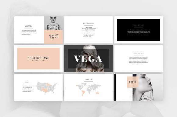 Vega - Elegant Presentation in PowerPoint Templates - product preview 1