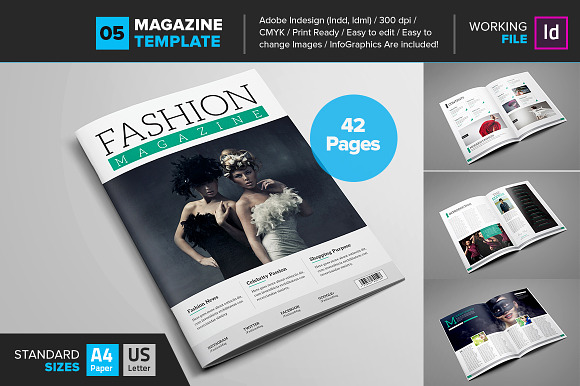 Magazine Bundle_10 Template_V01 in Magazine Templates - product preview 9