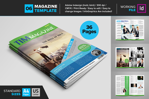 Magazine Bundle_10 Template_V01 in Magazine Templates - product preview 11