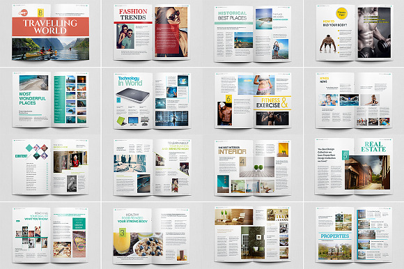 Magazine Bundle_10 Template_V01 in Magazine Templates - product preview 20