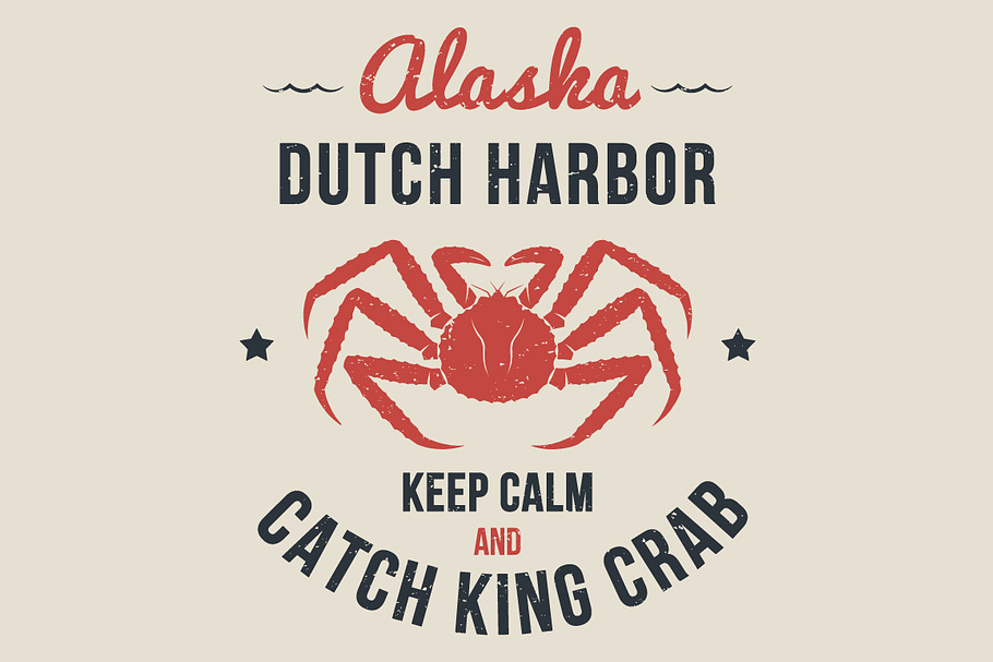 Alaska t-shirt design with king crab in Product Mockups - product preview 8