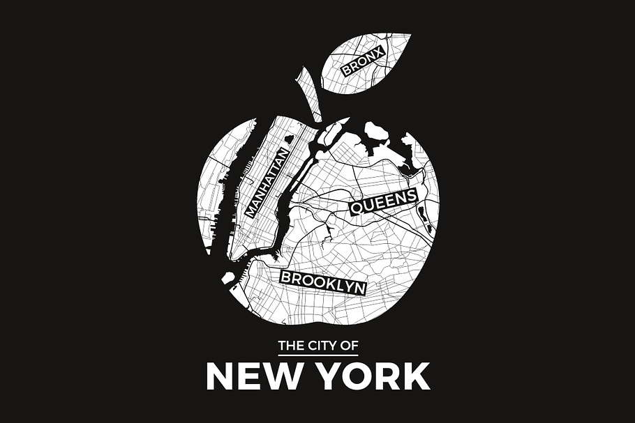 NY t-shirt design with city map in Product Mockups - product preview 8