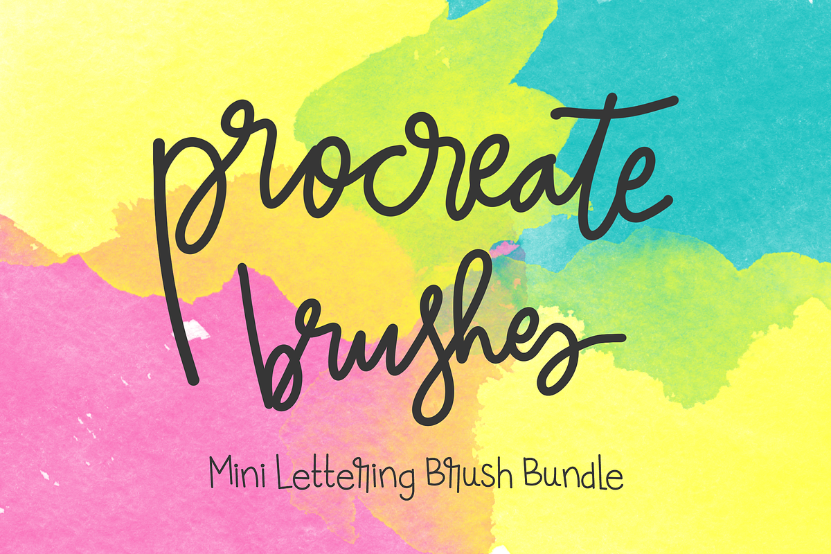 Procreate Lettering 4-Brush Bundle in Photoshop Brushes - product preview 8