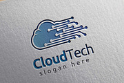 Cloud Tech Logo, Cloud Internet logo