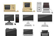 Computer technology vector evolution