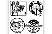 Vintage online casino emblems