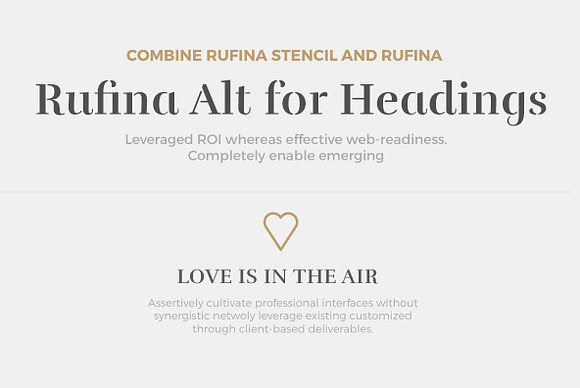 Rufina Stencil  in Serif Fonts - product preview 2