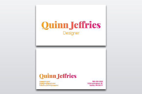 Simple Modern Business Card 019 in Business Card Templates - product preview 2