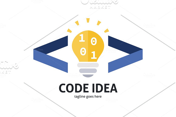 Code Idea Logo in Logo Templates - product preview 3