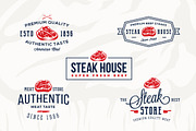 Steak House Vintage Labels