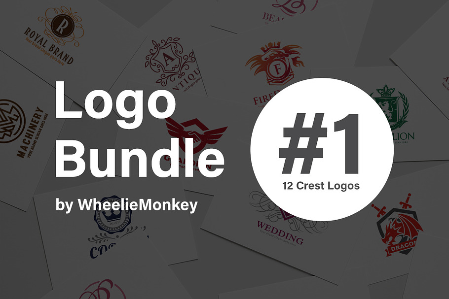 12 Crest Logo Bundle in Logo Templates - product preview 8
