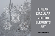 Linear circular vector elements set