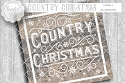 Country Christmas Cut File
