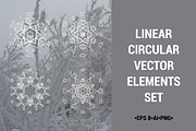 Linear circular vector elements set