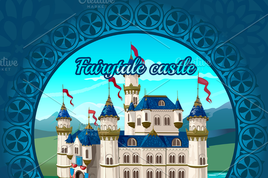 Fairytale medieval Princess castle
