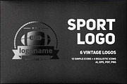 Sport logo | 6 vintage logos