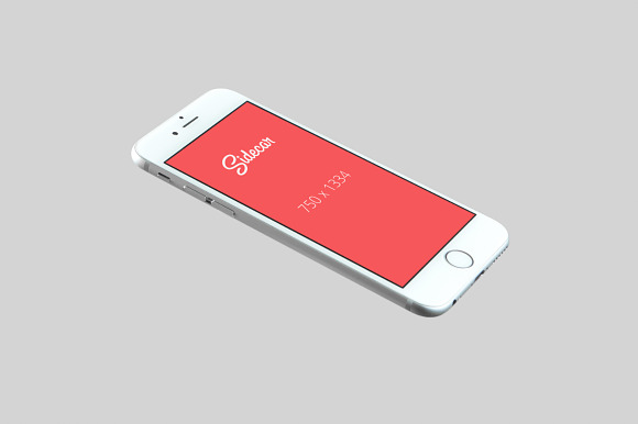 6 Floating iPhone Mockups  in Mobile & Web Mockups - product preview 1