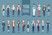 Young people collection 