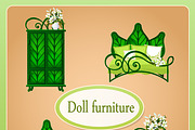 The image of dollhouse furniture