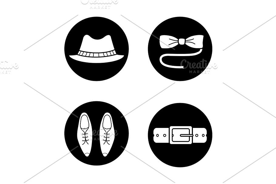 Men's accessories. 4 icons. Vector in Graphics - product preview 8