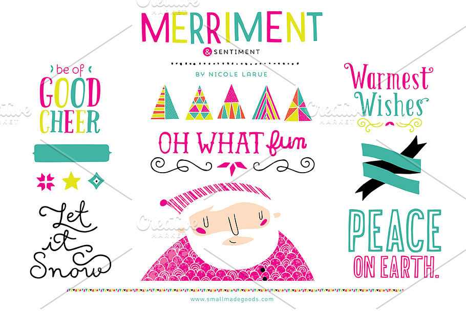 Merriment & Sentiment (Clipart) in Illustrations - product preview 8