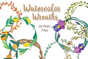 Hand Painted Watercolor Wreaths