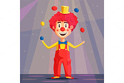 Happy circus clown