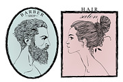  male and female profile