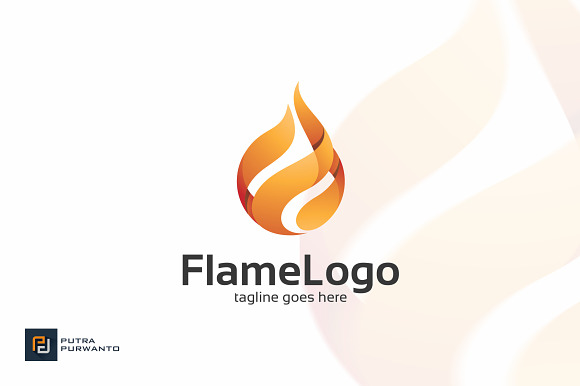 Flame Logo - Logo Template in Logo Templates - product preview 1