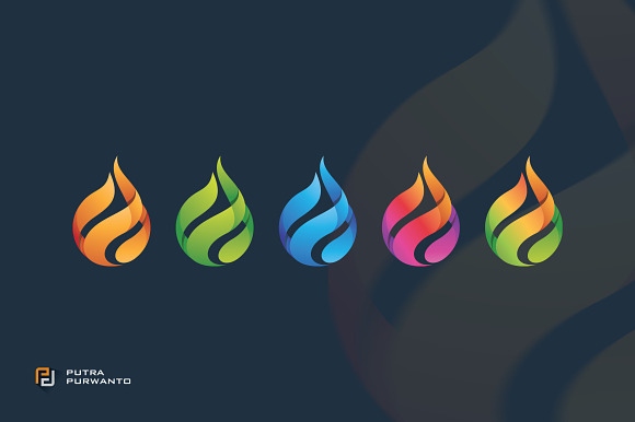 Flame Logo - Logo Template in Logo Templates - product preview 3