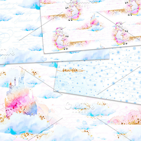 Unicorn Seamless Patterns in Patterns - product preview 3