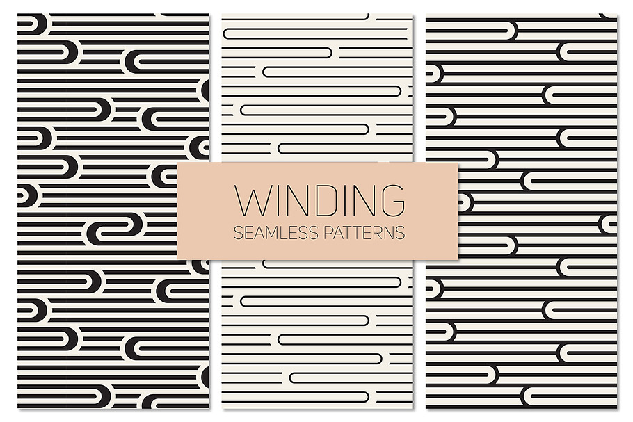 Winding Seamless Patterns. Set 5 in Patterns - product preview 8