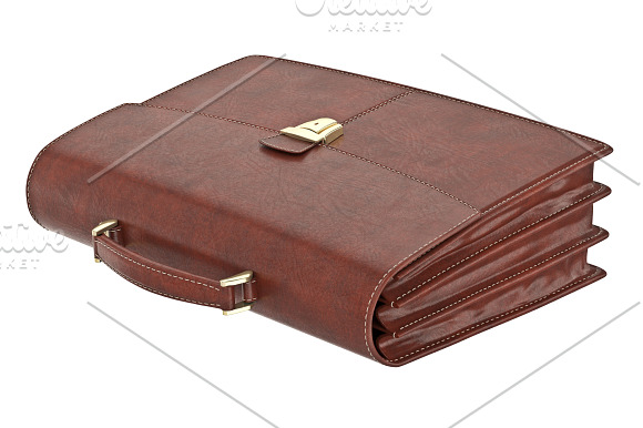 Briefcase classic brown set in Objects - product preview 4
