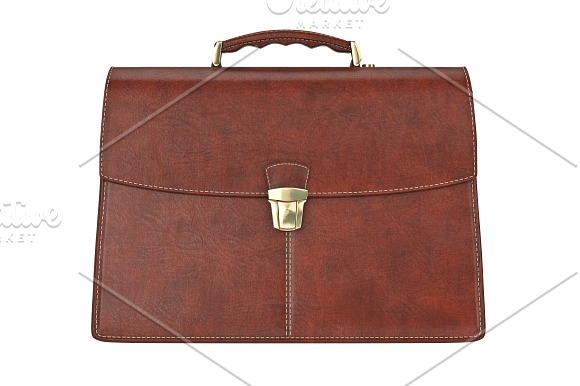 Briefcase classic brown set in Objects - product preview 5