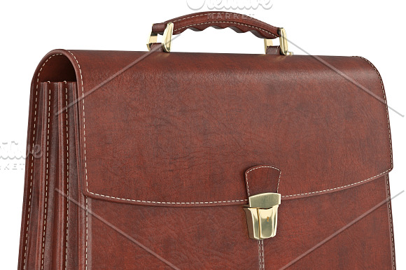 Briefcase classic brown set in Objects - product preview 9