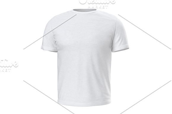 Tshirt white clothing set collection in Objects - product preview 5