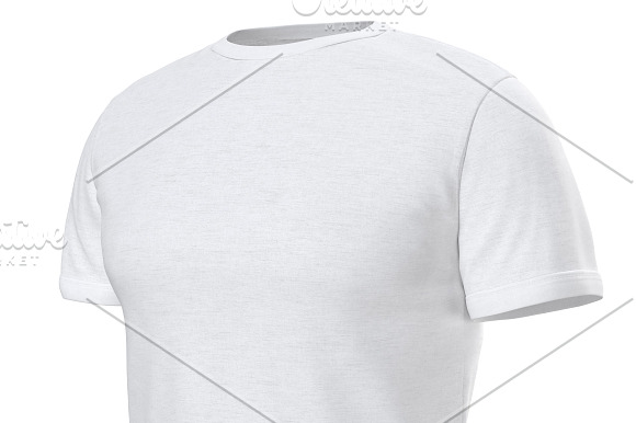 Tshirt white clothing set collection in Objects - product preview 9