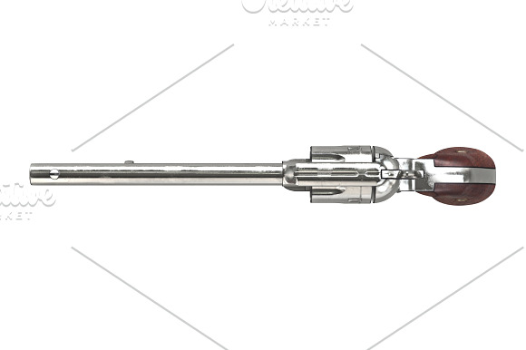 Gun cowboy revolver set in Objects - product preview 11