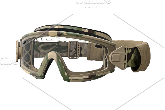 Military goggles, set in Objects - product preview 1